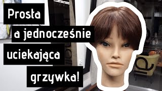 Jak zrobić prostą a zarazem uciekającą grzywkę na boki  Grzywka cz 3  Fengii Fundament [upl. by Annabela]