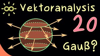 Vektoranalysis 20  Gaußscher Integralsatz darkmode [upl. by Harras]