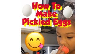 HOW TO MAKE PICKLED EGGS 😋👀😋👀🥚🔥🔥💋 [upl. by Saihttam585]