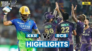 KKR vs RCB Highlights Kolkata Knight Riders Beat Royal Challengers Bengaluru By 1 Run  IPL 2024 [upl. by Ramedlab]