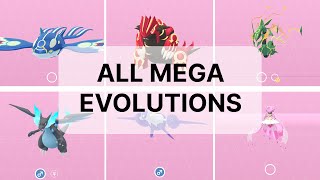 Every MEGA EVOLUTION In Pokémon GO [upl. by Lemhar]