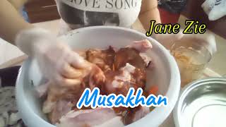 PREPARING AND COOKING MUSAKHAN CHICKEN WITH VEGETABLES [upl. by Prevot]