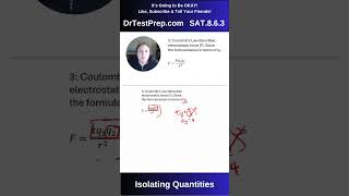 SAT Shorts 863 Isolating Quantities Question 3 [upl. by Anale]