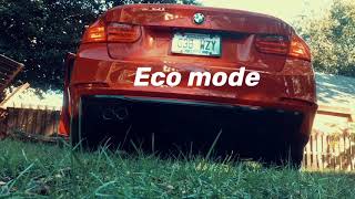 BMW F30 Muffler delete exhaust [upl. by Besse]