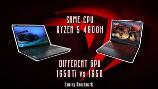 1650 vs 1650Ti Laptop Gaming Benchmark  Lets end the confusion [upl. by Nicolette70]