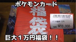 【ポケモンカード】新年の初めはやっぱりこれ！ 超巨大１万円福袋を開封する！ [upl. by Babette]