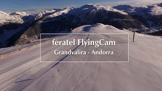 Webcam Grandvalira – Drohnenflug in Andorra [upl. by Soinotna90]