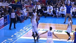 Terrence Jones blocks Rakeem Christmas  PBA Commissioner’s Cup 2019 [upl. by Clardy]