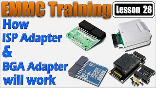 Emmc Training Lesson 28  How Emmc Isp Adapter amp Emmc BGA Adapter is Working  Isp amp BGA Adapter [upl. by Alenas475]