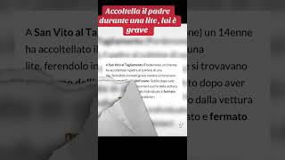 Pordenone  accoltella il padre durante una lite cronaca perte attualità neiperte news [upl. by Eibba]