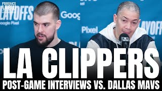 Ivica Zubac amp Ty Lue Recap LA Clippers Game 1 Win vs Dallas Playing Without Kawhi James Harden [upl. by Gillespie]