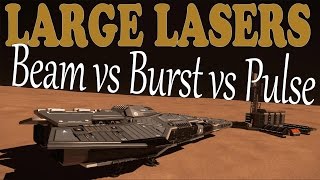 Elite Dangerous Large Pulse vs Burst vs Beam Laser [upl. by Leake]