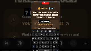 Digital Assets Beyond Crypto Earning from Tokenized Stocks  Memefi Video Code  memefi [upl. by Sherrie721]