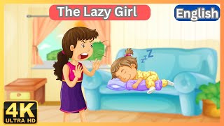 The Lazy Girl Story  Kid Stories  Animated Story for kid  Short Stories  Storytelling [upl. by Arni]