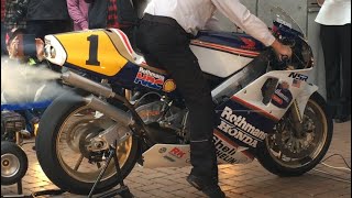 HONDA 2stroke NSR500 1989 WGP500 Exhaust Sound [upl. by Paz]