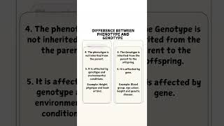 Difference between Genotype and Phenotype biology learn viralshort views subscribe [upl. by Hauhsoj]