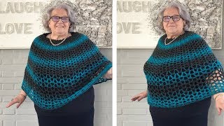 PERFECT GIFT PONCHO  FREE CROCHET PATTERN [upl. by Assirrem]