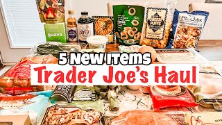 NEW weekly Trader Joe’s haul with 5 New items [upl. by Adnol]