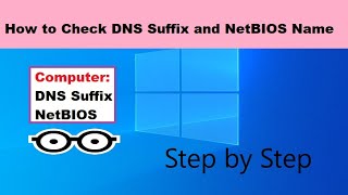 how to check Computer NetBIOS and DNS Suffix Name  Step by Step [upl. by Ardnik]