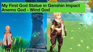 Genshin Impact  Anemo God Statue  Climbing like Assassins creed [upl. by Pearlman]