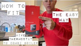 Fitting A Hive Thermostat To A Glow Worm Combi Boiler The Easy Way Save On Gas [upl. by Worl]