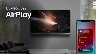 LG WebOS 22 TV Airplay [upl. by Hallsy664]