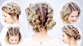 5 DOUBLE DUTCH BRAIDED HAIRSTYLES FOR SHORT HAIR  Milabu [upl. by Asseralc575]