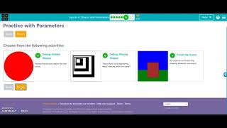 codeorg Lesson 4 Shapes and Parameters [upl. by Ifok]