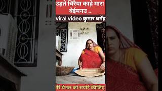 उड़तै चिरैया काहे मारा बेईमनउ KumarDharmendraEntertainment youtubeshortsyoutubeshorts [upl. by Ardnasyl]