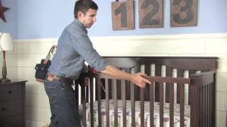 How to Convert a Kendall Crib into a Toddler Bed  Pottery Barn Kids [upl. by Anailuy]