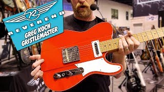 Reverend Greg Koch Gristlemaster  Barn red twang machine with a USB plug for its fancy pickups [upl. by Valene]