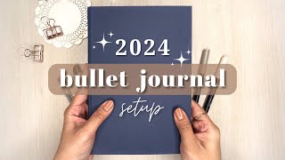 My 2024 Bullet Journal Setup✨  Simple and Effective Spreads [upl. by Hanus738]