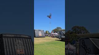 Massive Flip Whip 🔥 fmx motorcycle 4wd show [upl. by Schaffel]