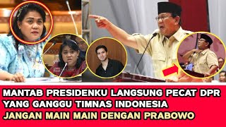 🔴 BARU DI LANTIK LANGSUNG CORET 1 ANGGOTA DPR ‼️ Ketegasan PRESIDEN RI melihat Timnas Di kritik DPR [upl. by Diley]