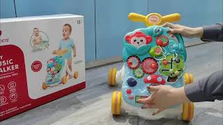 Toddlers Learning Walking Toy Multi Function 2 in 1 Music Baby Walker learning Table [upl. by Alderman]