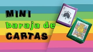 ❤️ ♥️♠️ Mini baraja de Cartas EspañolaPoker ★ DIY  Manualidades ♣️♦️ ❤️ [upl. by Darla497]