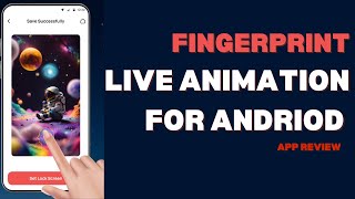 Fingerprint Live Animation App Review  Unlock Cool Visual Effects [upl. by Akinohs754]