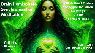 78 Hz Theta Wave Binaural Brain Hemisphere Synchronization Meditation  Health amp Healing Generator [upl. by Enoob]