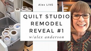 Alex Anderson LIVE  Quilting Studio Remodel  Reveal 1 [upl. by Oirom904]