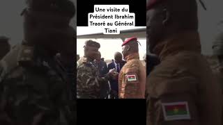 Une visite du Président Ibrahim Traoré au Général Tiani du Niger shortsviral shortsclip niger [upl. by Streeto]