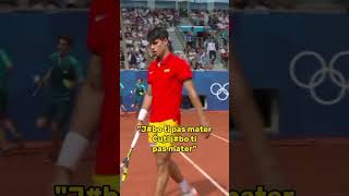 Novak Djoković psuje mater random Špancu iz publike olimpijada2024 olympics shorts djokovic [upl. by Tadeo]