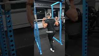 How to barbell squat for beginners squat bodbyuilding hybridathlete [upl. by Uis]