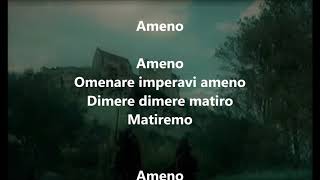 Era Ameno paroles [upl. by Atenek]