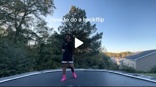 How to do backflip [upl. by Neumann759]