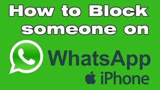 How to block someone on WhatsApp iPhone [upl. by Hodess]