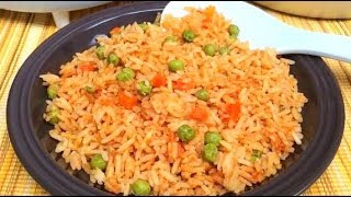 Arroz Rojo Perfecto  receta fácil para universitarios o principiantes en la cocina  Rony en casa [upl. by Anse436]