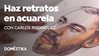 Cuaderno de retratos en acuarela – Curso online de Carlos Rodríguez Casado [upl. by Wilburt]