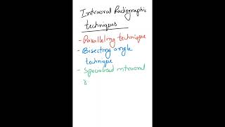 Radiographic techniques [upl. by Aneet]