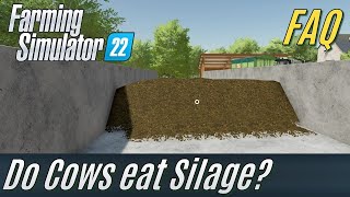 Do Cows eat Silage FS22 FAQ [upl. by Lessard]