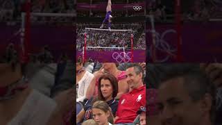 AlyRaisman Aly Raismans parents were a bundle of nerves in London 2012 [upl. by Nipahc559]